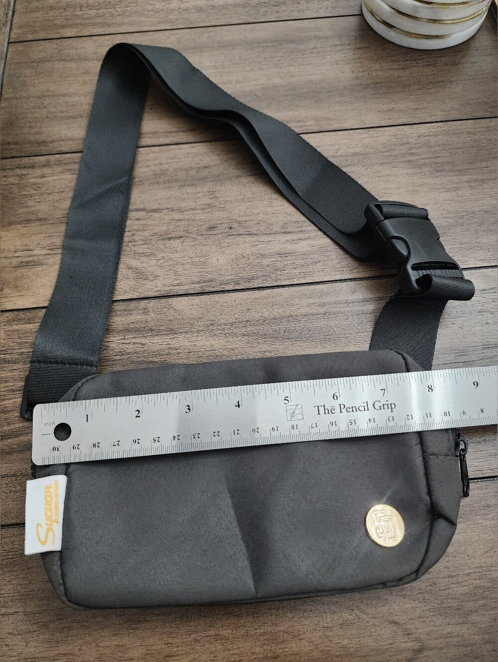 SD Padres Minimalist Dark Brown Crossbody Sling Bag - Picture 7 of 8